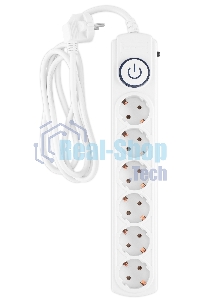 Сетевой фильтр Ippon BK-6-EU-1.8-10-W 1.8 м (6 розеток) белый (коробка)