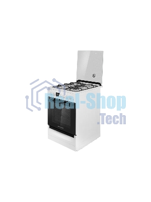 Плита комбинированная Maunfeld MGC60ECW04 белый, газовых конфорок 4 шт, духовка электрическая 65 л, 60 см x 88 см x 65 см