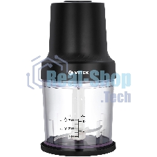 Измельчитель электрический Vitek VT-7131 0.3л. 800Вт черный