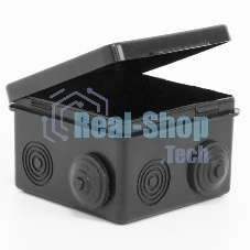 Коробка распределительная TOKOV ELECTRIC ОП 80х80х50 мм 7 каб. вводов IP54 черный