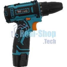 Дрель-шуруповерт Bort BAB-12x2Li-FD, Аккумуляторная, 12В, 2 АКБ