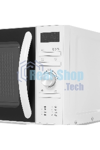 Микроволновая печь Hyundai HYM-D3027 белый, 20 л, 700 Вт, переключатели - поворотный механизм/кнопки