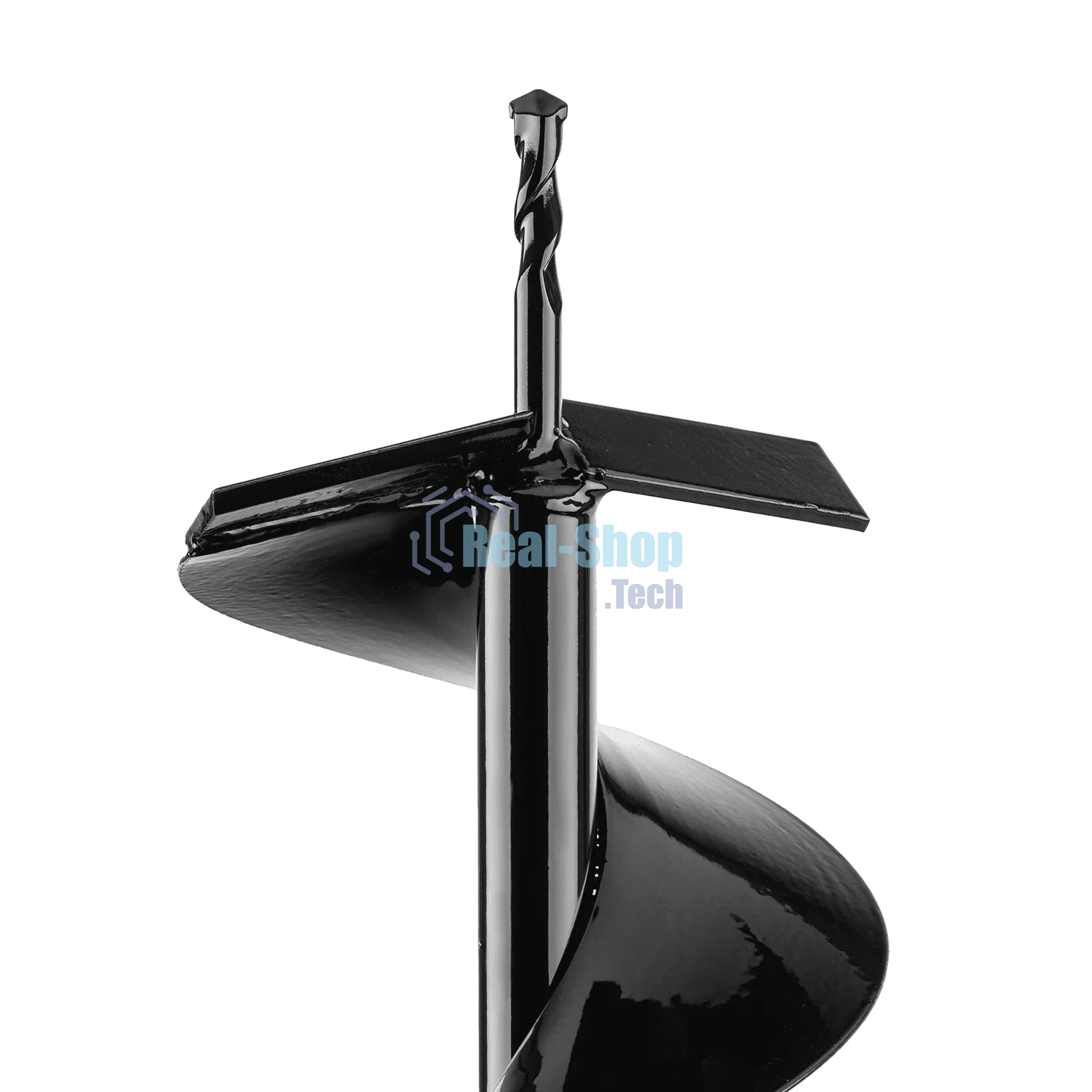 Шнек для грунта Denzel E-150, диаметр 15 0мм, длина 80 0мм, соединение 20 мм, несъемный нож