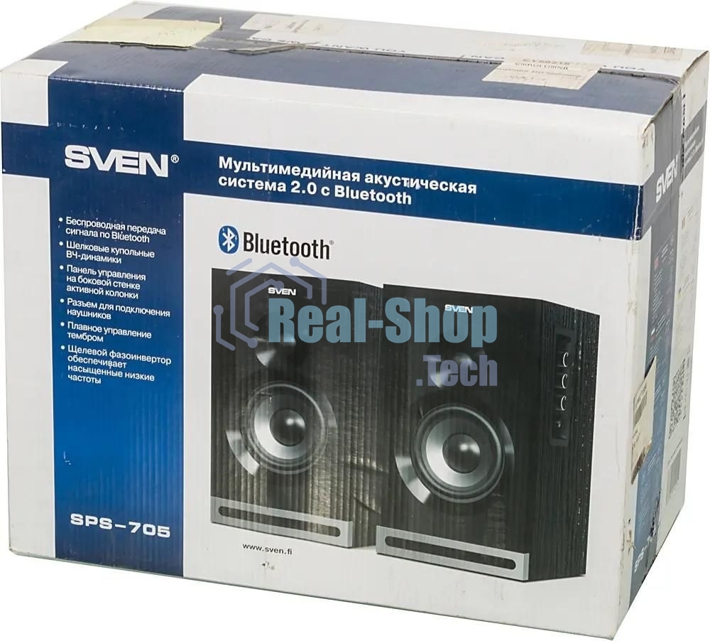 Акустическая система SVEN SPS-705 2.0 черный 40Вт