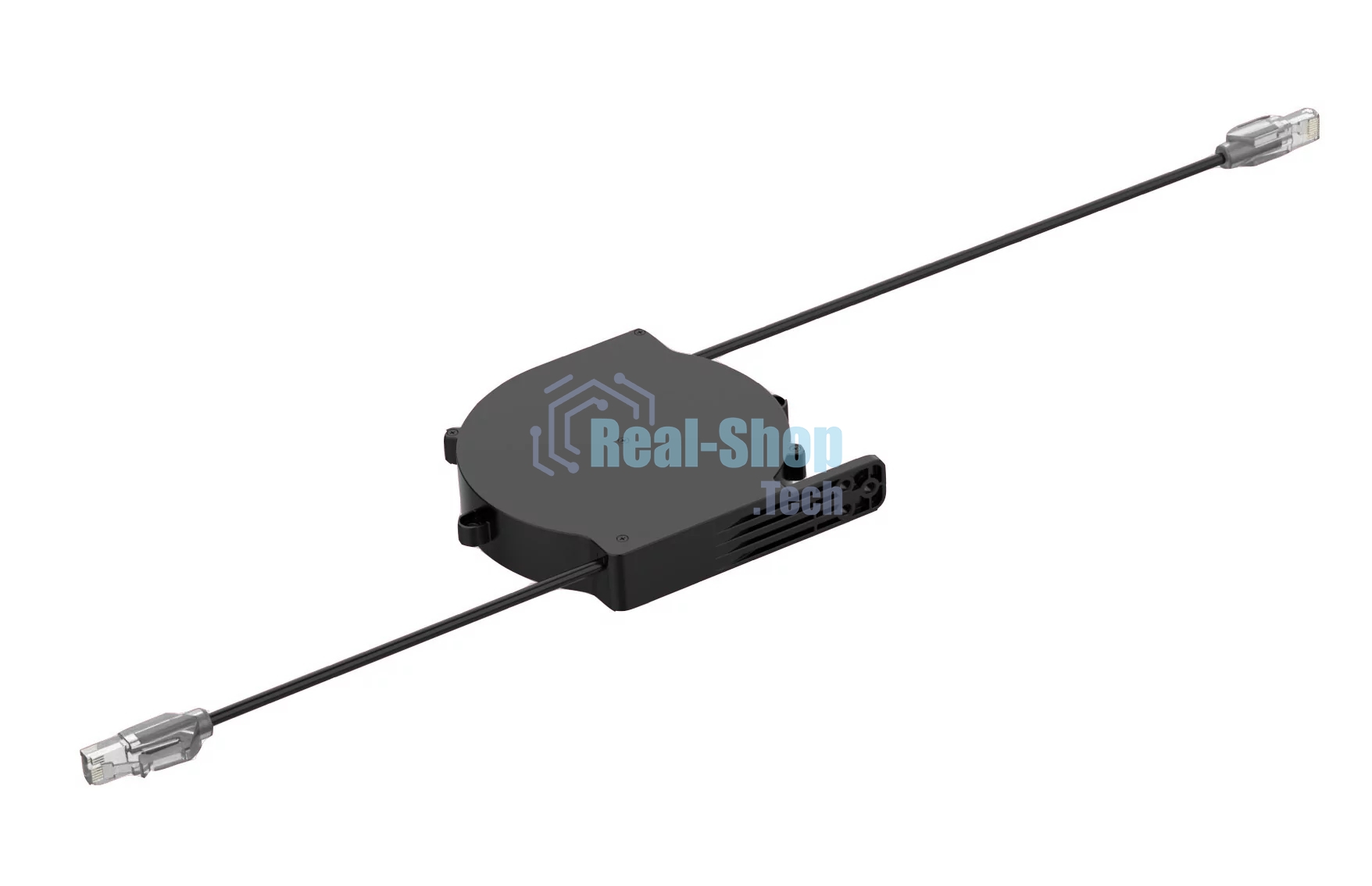 Кабельный ретрактор Wize Pro WRTS-CAT6-RT cat.6 с коннектором RJ45, для установки в архитектурный лючок серии WRTS, выдвижение 80 см