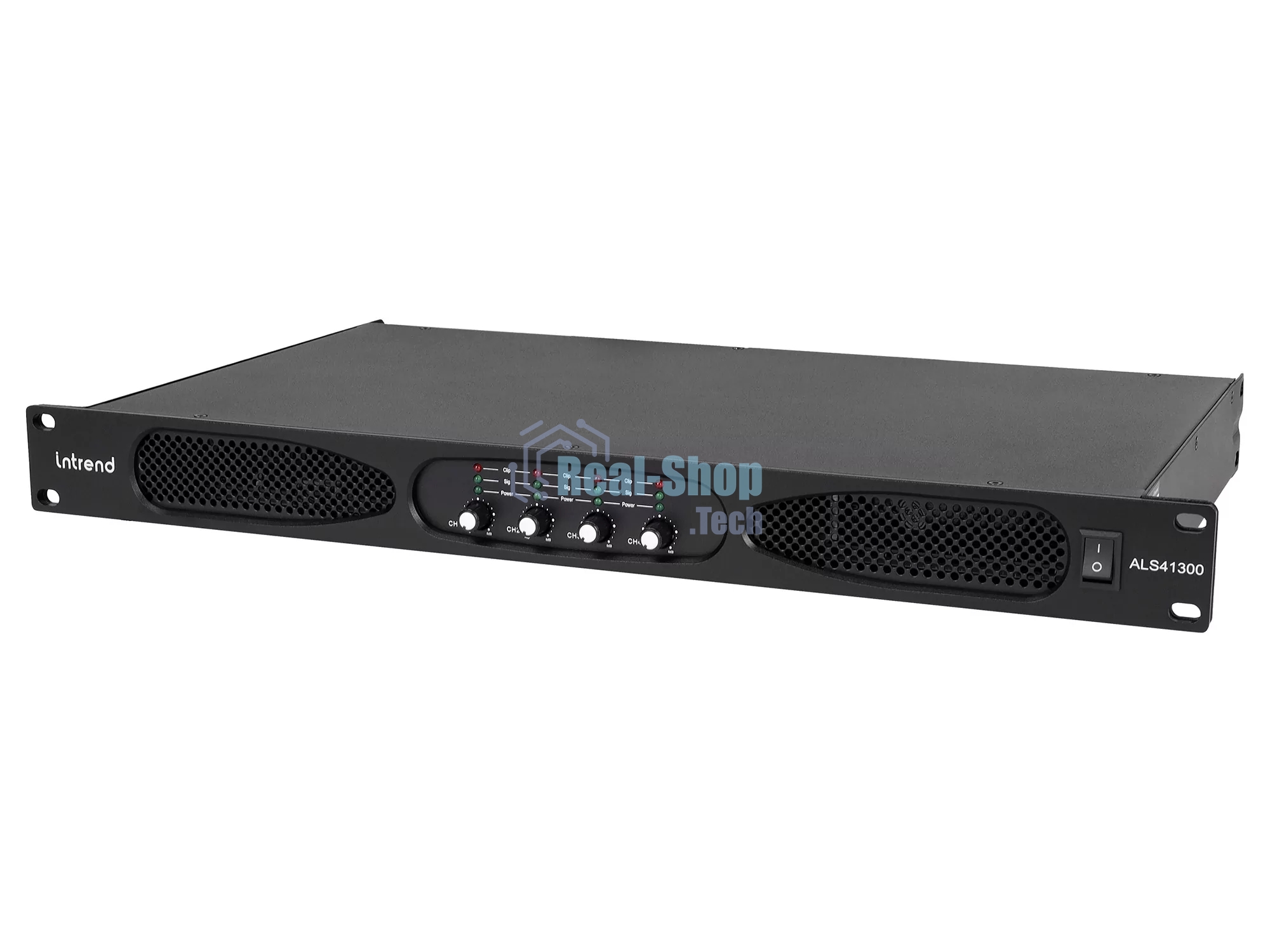 Усилитель Intrend ALS 41300 Четырехканальный, 4х1300Вт/8Ом, 4х2100Вт/4Ом, 2х4200Вт/8Ом.