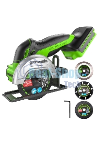 Угловая шлифовальная машина аккумуляторная GreenWorks GD24UCS, 24V, без АКБ и ЗУ (3402007)