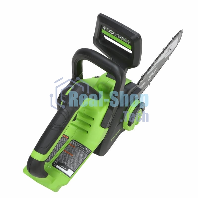 Цепная пила аккумуляторная GreenWorks GD24CS30K2, 24V, 30см, бесщеточная, c АКБ 2 А·ч и ЗУ (2007007UA)