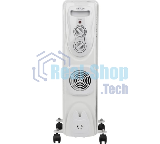 Обогреватель масляный Engy EN-1307F Classic (7 секций), белый, 2000 Вт, 25 м2, термостат