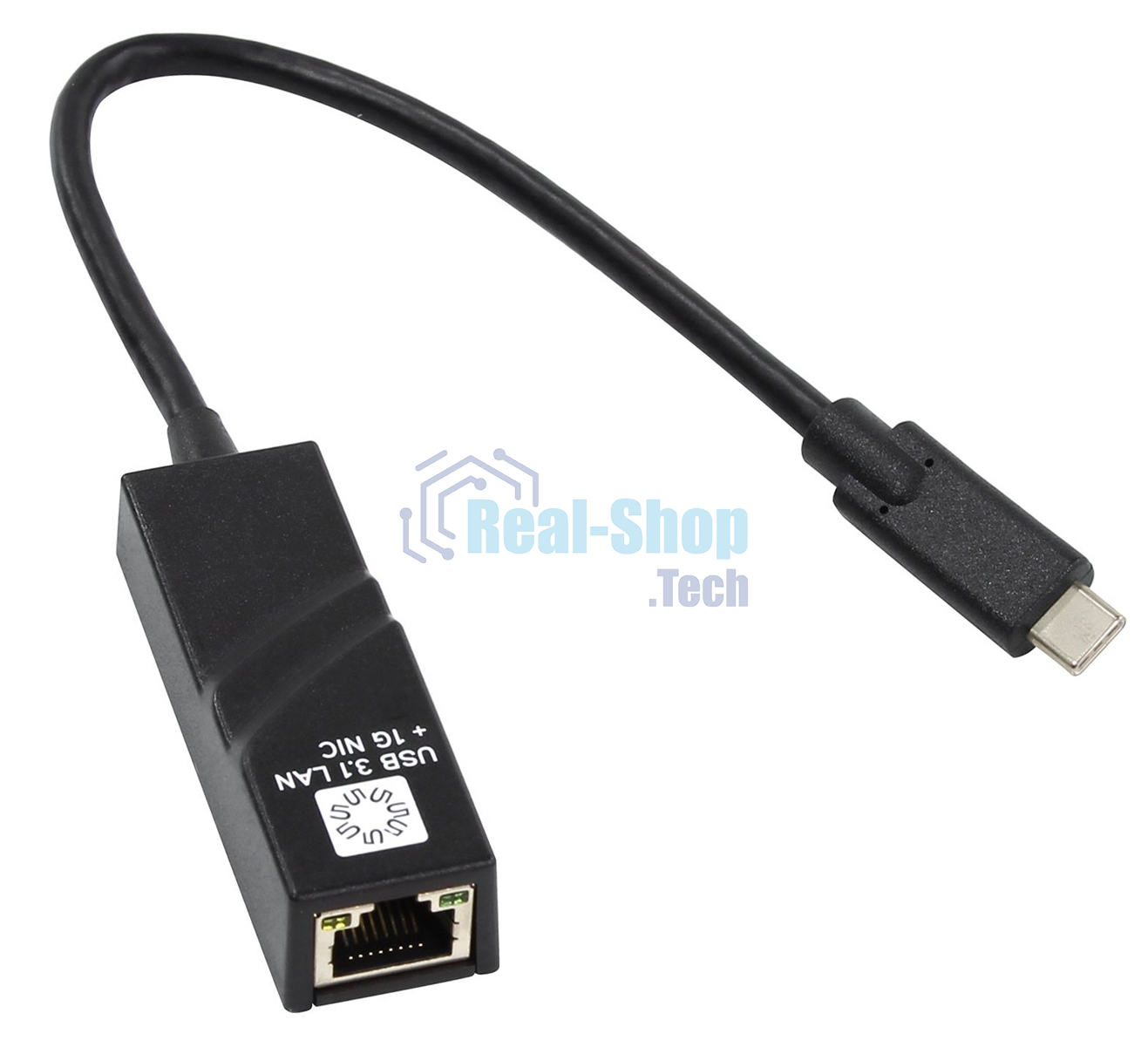Кабель-адаптер 5bites UA3C-45-07BK USB3.1, RJ45 1G, черный
