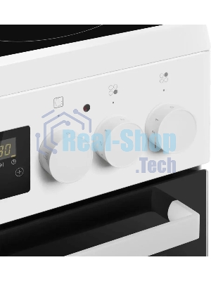 Плита электрическая Maunfeld MEC55CW08D белый, конфорок 4 шт, духовка 60 л, 50 см x 85 см x 60 см