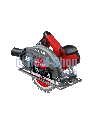 Пила дисковая, 90гр-65 мм, диск 190 мм, 1600 Вт, Зубр ПД-65