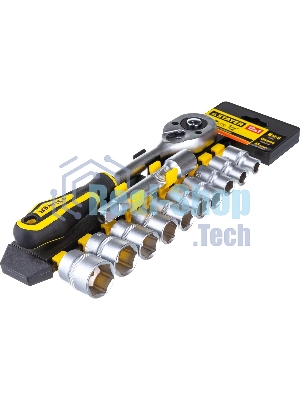 Набор головок STAYER 27750-H12  standard: 1/2 на пластиковом рельсе трещотка удлинитель 10-24мм 12ш