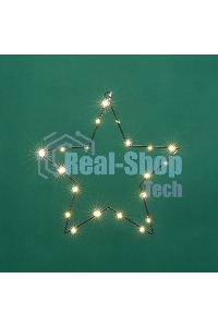 Светодиодная подвесная фигура Neon-night Звезда на металлическом каркасе, цвет теплый белый