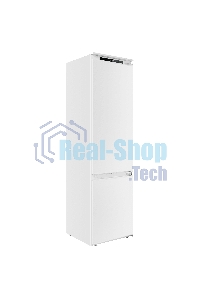 Встраиваемый холодильник Maunfeld MBF193SLFWGR Inverter белый двухкамерный 229/76 л морозилка снизу