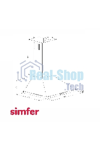 Вытяжка каминная Simfer 8563SM черный, 50 см, 550 м³/ч, 55 дБ