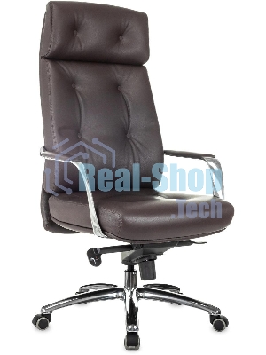 Кресло Бюрократ DAO/BROWN коричневый, кожа
