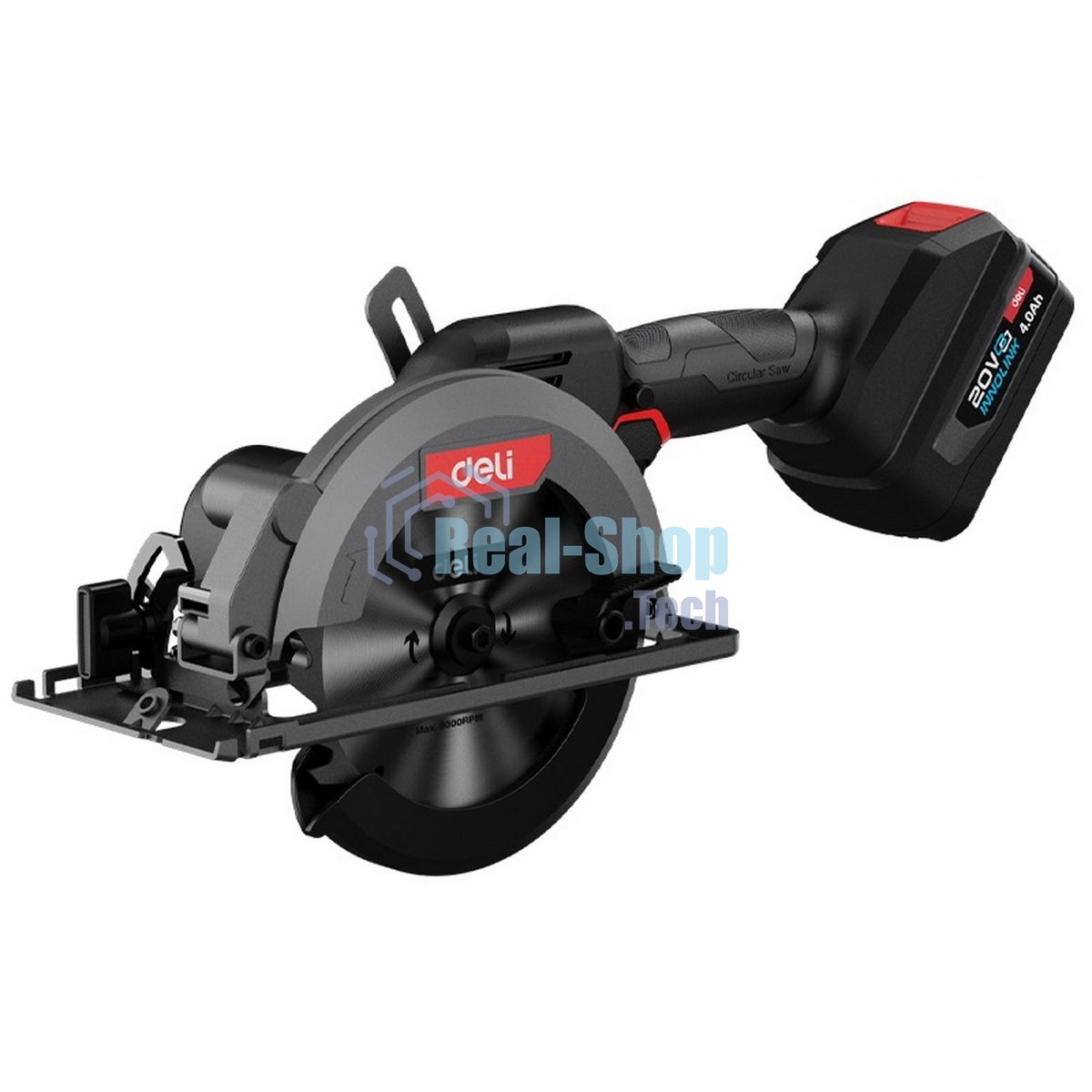 Циркулярная пила Deli DL-YJ185-E1 1300 Вт, 5300 об/мин, диаметр диска 185 мм, диск в комплекте