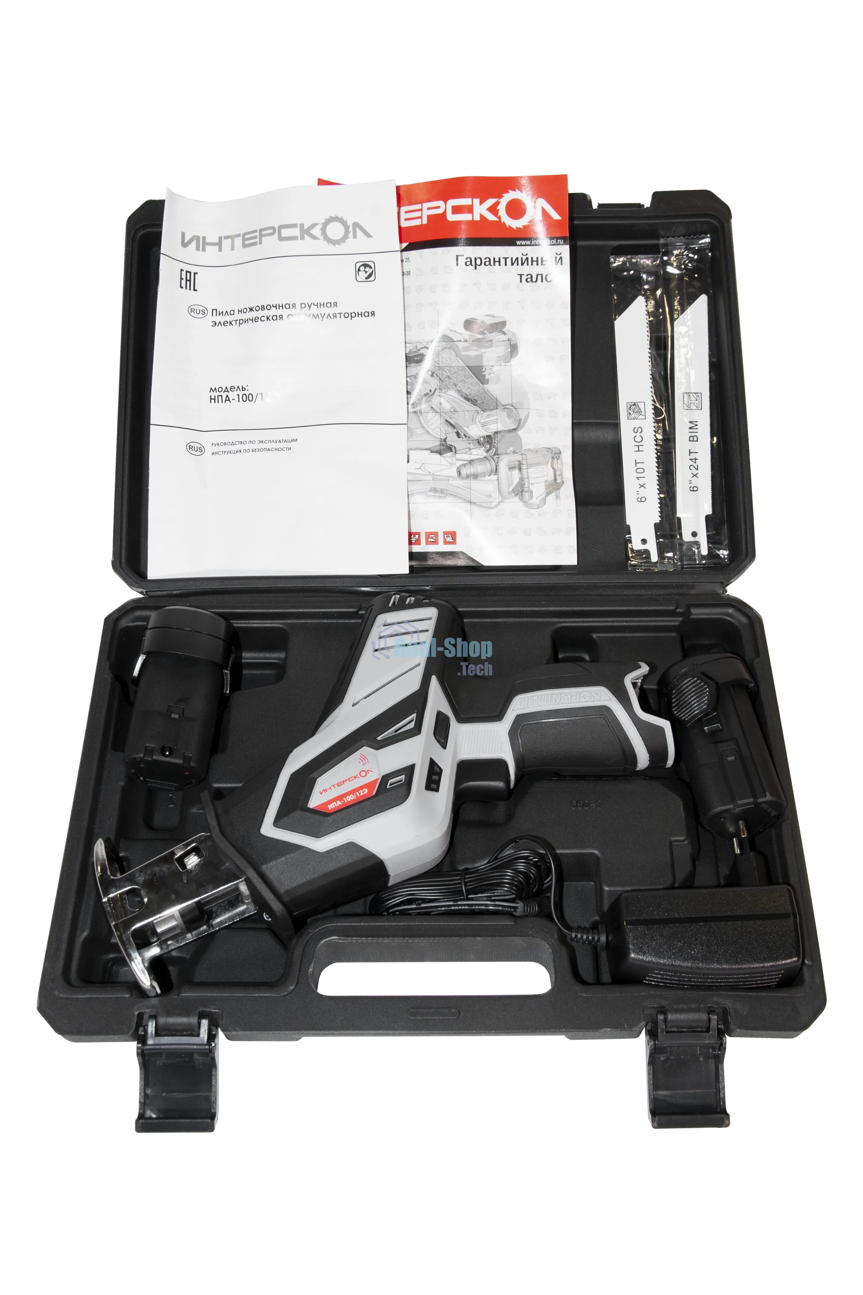 Сабельная пила Интерскол НПА-100/12Э аккум. 3000ход/мин (805.0.0.70)