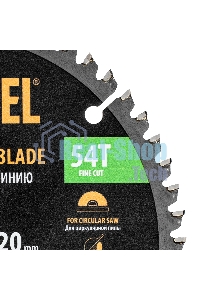 Пильный диск по алюминию Denzel ф160 х 20 мм, 54 зубьев 733737
