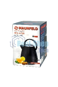 Чайник электрический Maunfeld MFK-647BK черный с хромированными элементами