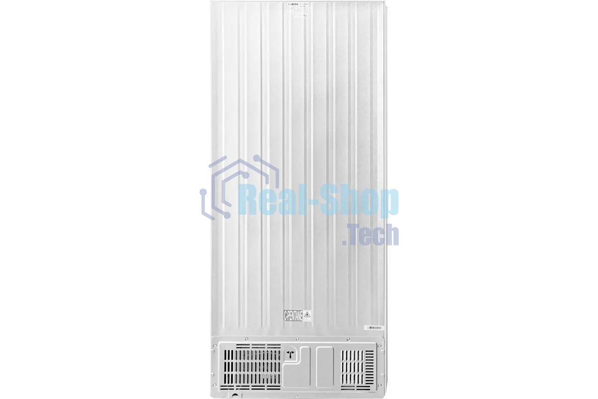 Холодильник Centek CT-1744 NF White Glass белый трехкамерный 267/148л морозилка снизу, No Frost, Side by Side