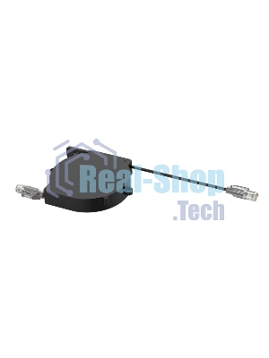 Кабельный ретрактор Wize Pro WRTS-CAT6-RT cat.6 с коннектором RJ45, для установки в архитектурный лючок серии WRTS, выдвижение 80 см