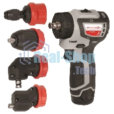 Дрель-шуруповерт аккумуляторная ИНТЕРСКОЛ ДА-10/12В 36, Аккумуляторная, 12В, 2 АКБ