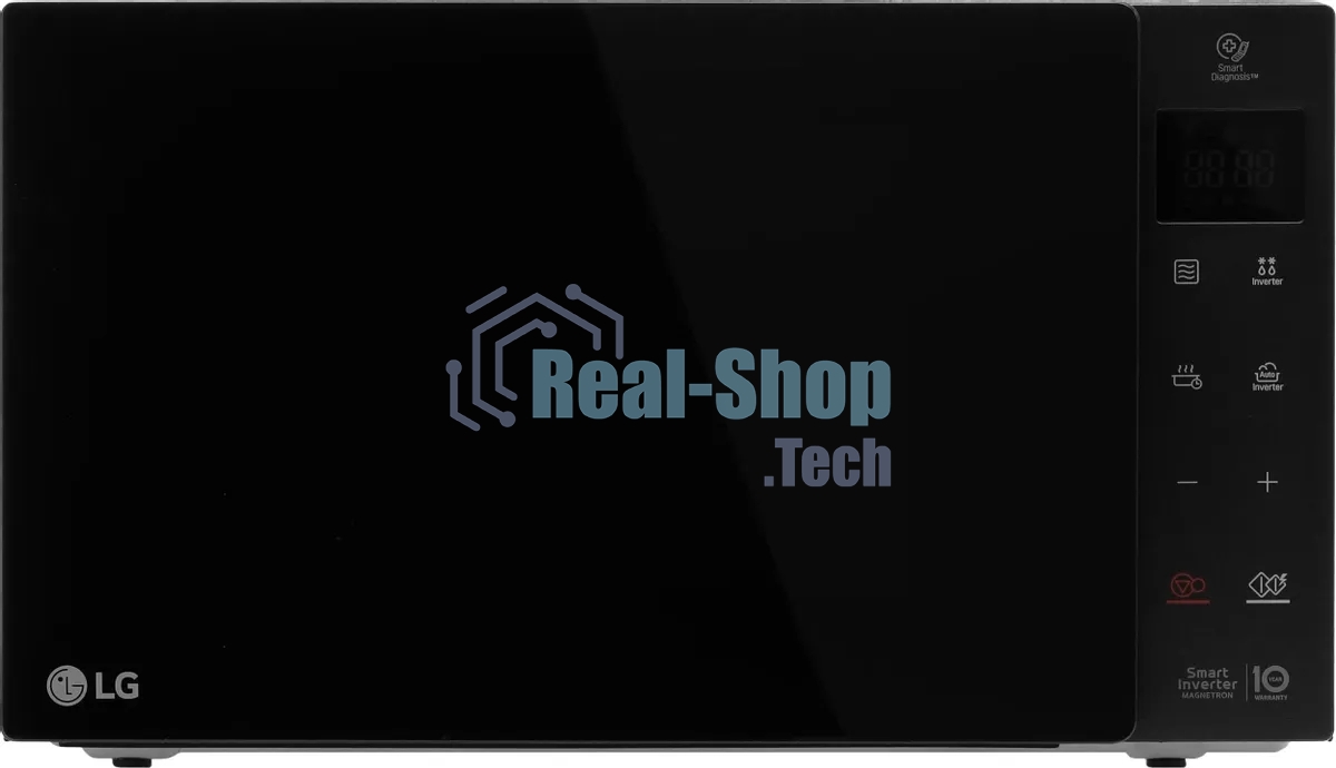 Микроволновая печь LG MW25R35GIS черный, 25 л, 1000 Вт, переключатели - сенсор