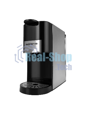 Кофеварка Polaris PCM 2020 3-in-1 черный/нержавеющая сталь, исп. кофе - молотый/капсулы, 0.8 л, 1450 Вт, 20 бар