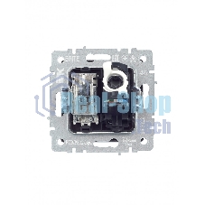 Розетка телевизионная двойная TV+RJ45 IEK BRITE РТВ/РК12-БрС кат.5E сталь