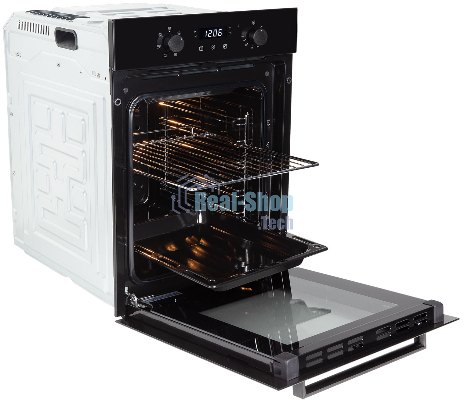 Духовой шкаф электрический Zigmund & Shtain E 173 B черный, 51 л