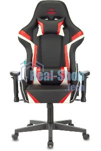 Кресло игровое ZOMBIE Z4, на колесиках, искусственная кожа, черный/красный (viking zombie z4 red)