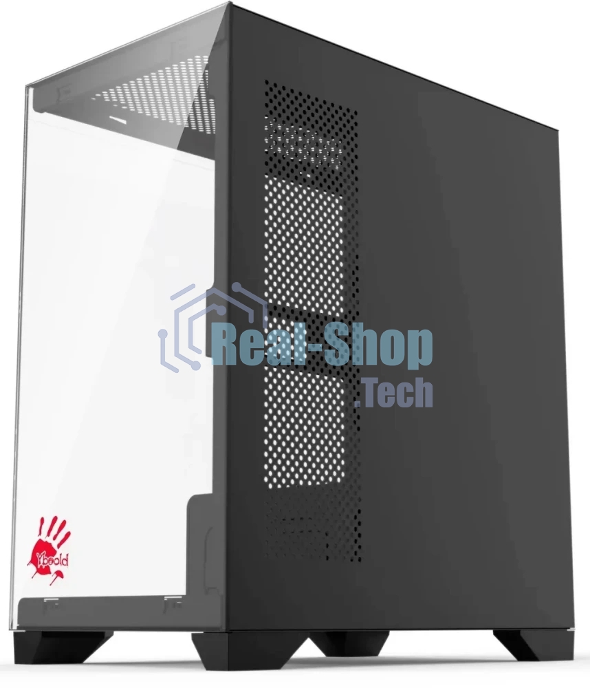 Компьютерный корпус Bloody BD-CC103 черный без БП mATX 7x120мм 1xUSB 2.0 1xUSB 3.0 audio bott PSU