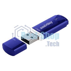 Флешка USB Smartbuy CROWN BLUE (SB128GbCRW-Bl), 128Gb, USB 3.0, R/W 75/25, синий