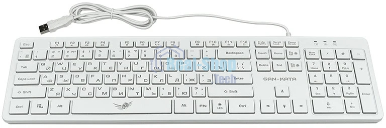 Клавиатура Dialog KGK-17U проводная, USB Type-A, белый
