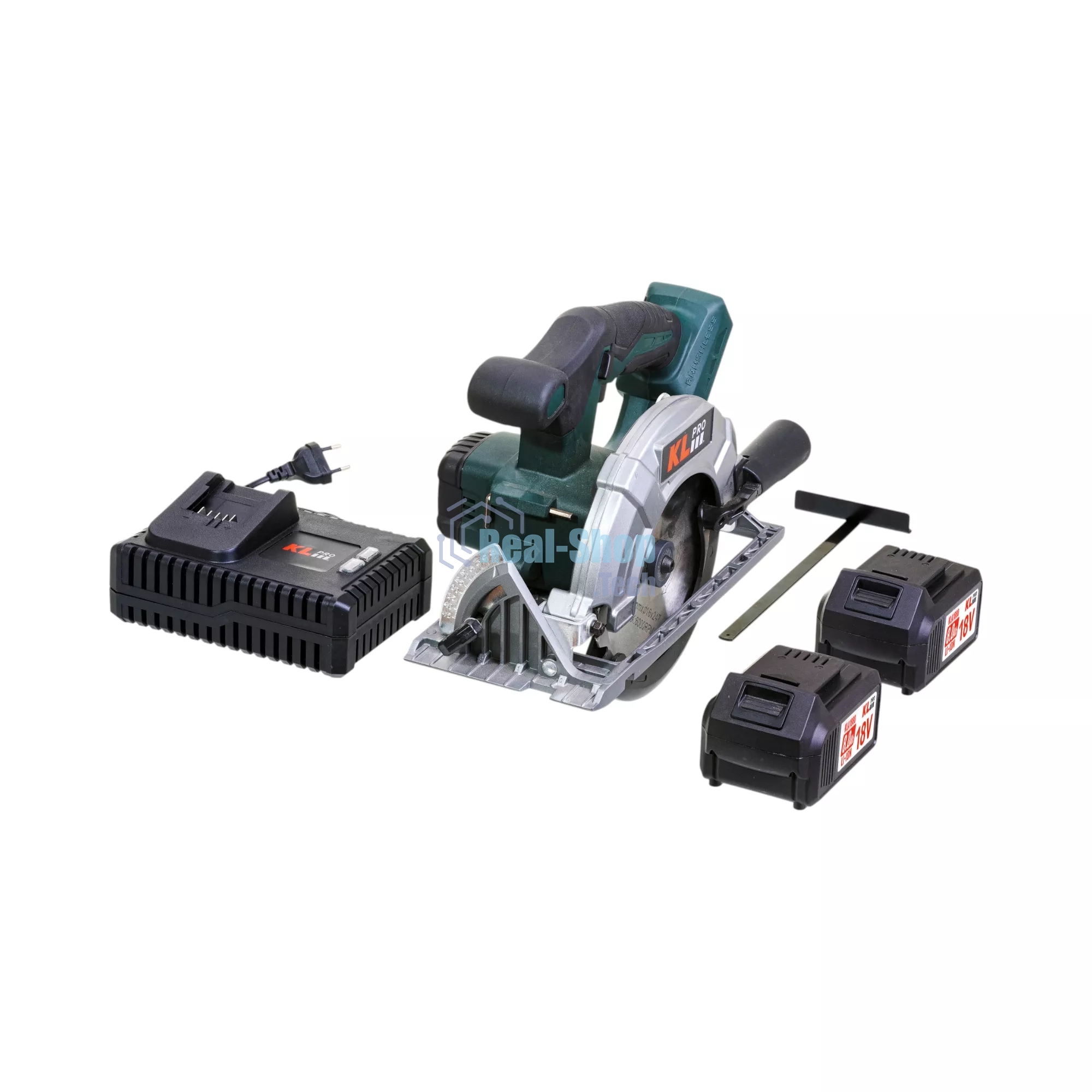 Профессиональная пила циркулярная бесщеточная KLPRO KLDAT18B-80 (18 В/8,0 А·ч, 3650 об/мин, 165мм)