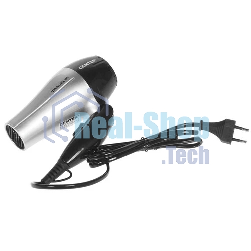 Фен Centek CT-2258 серебристый/черный, 850 Вт, компактный