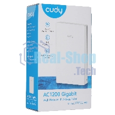 Точка доступа Wi-Fi Cudy AC1200 Gigabit Wall-Plate Access Point AC1200 Dual Band Gigabit Wall Plate Access Point, MT7621DAN+MT7613B+MT7603E, 867Mbps at 5GHz + 300Mbps at 2.4GHz, 1 x Gigabit PoE-IN Port, 802.3af/at, 4 x Gigabit RJ45 ports, LAN1 support PoE Out, Cudy Mesh Support