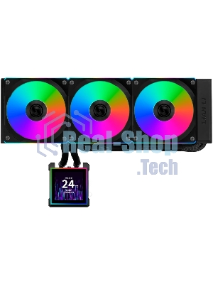 Система водяного охлаждения Lian-Li HydroShift II LCD-S 360CL ARGB Soc-AM5/AM4/1700/1851 черный 4-pin 30dB Al+Cu LCD Ret (G89.GHS2LCDS36CB.R0)
