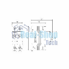 Автоматический выключатель Werkel 2P 63 A C 4,5 кА W902P634