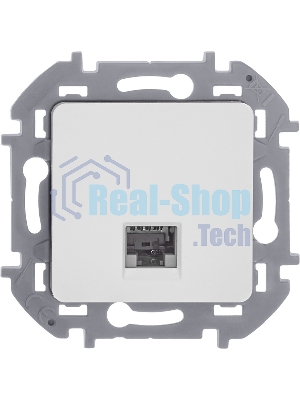 Розетка компьютерная RJ45 категория 6 UTP белый INSPIRIA