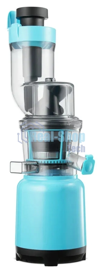 Соковыжималка шнековая Hyundai HY-JS6534 300Вт рез.сок.:600мл. светло-синий