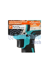 Дрель-шуруповерт аккумуляторная Sturm CD3620, Аккумуляторная, 20В, 2 АКБ, Кейс