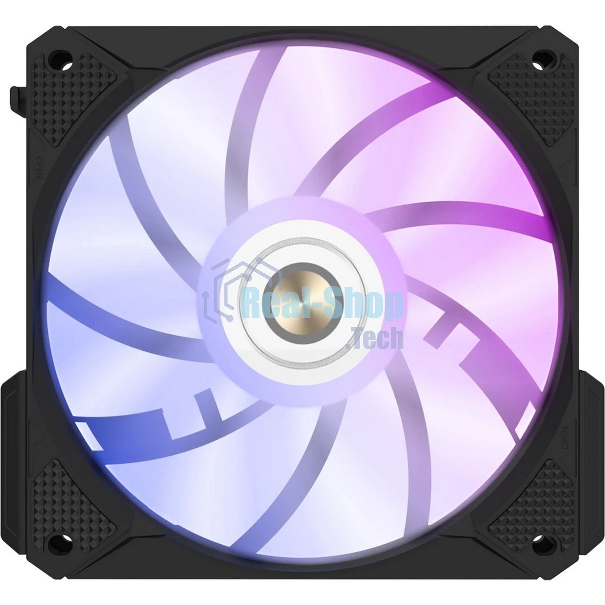 Вентилятор для корпуса Alseye i12B-K10 черный, 120 мм, 1800 об/мин, 33.2 дБ, 4 pin