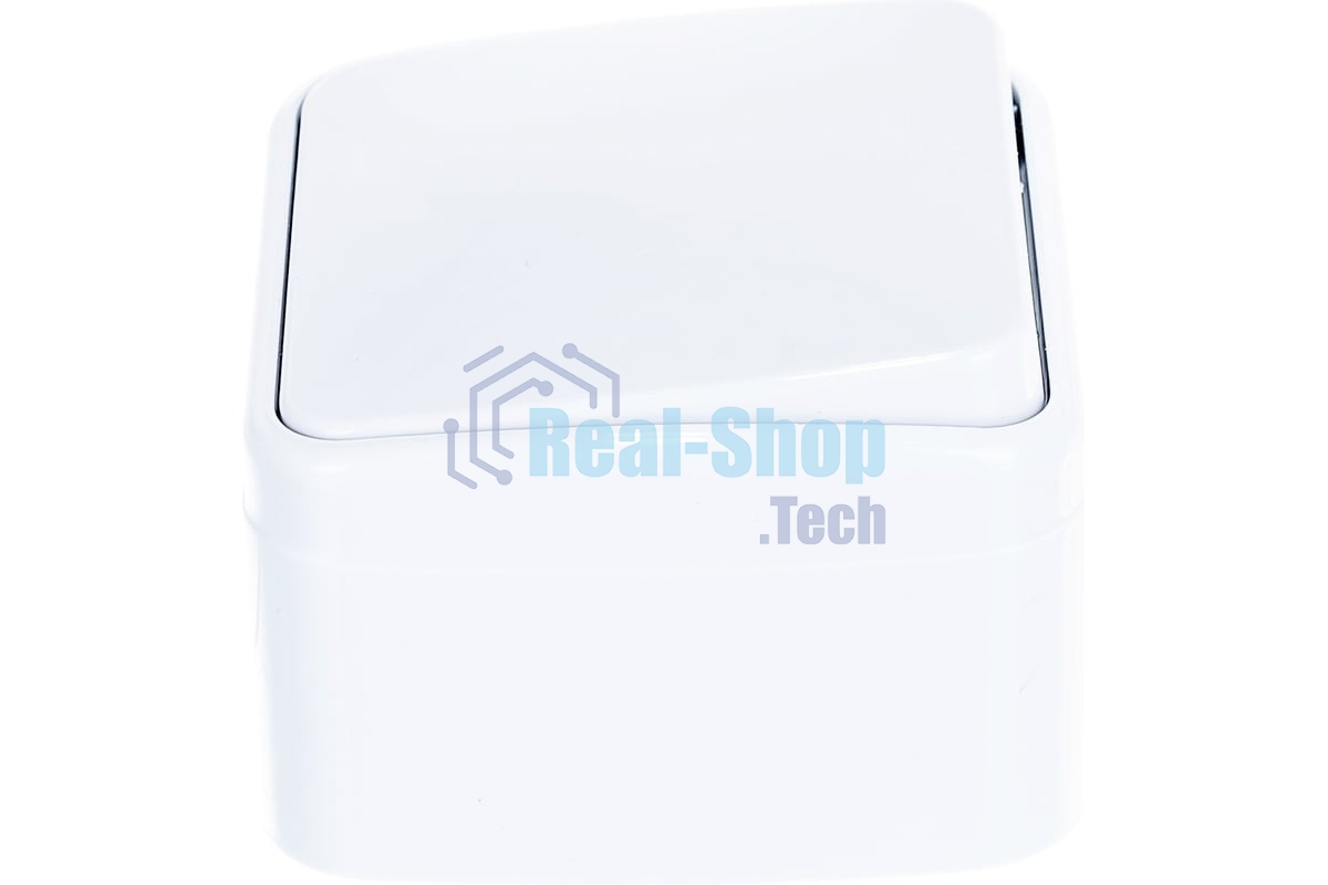 Выключатель Электра одноклавишный белый