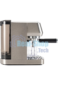 Кофеварка рожковая Hyundai HEM-9999 серебристый, исп. кофе - молотый, 1.3 л, 1350 Вт, 20 бар