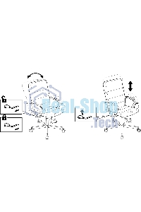 Кресло офисное Бюрократ Triest Fabric песочный Light-21 крестов. металл черный