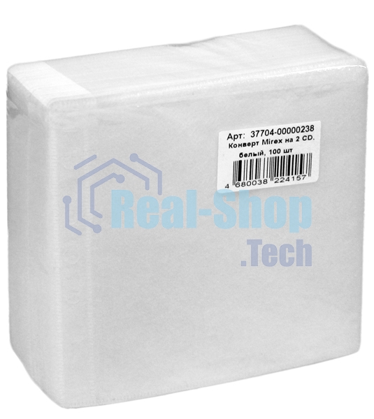 Конверт Mirex на 2CD белый (100 шт.)
