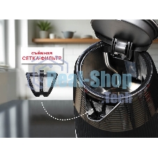 Чайник электрический OURSSON KE1736W/BL